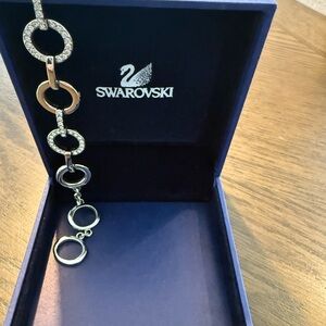 Swarovski Silver Bracelet with Crystal Accents